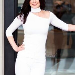 RTA Skin Asymmetric T-Shirt in White Size XS